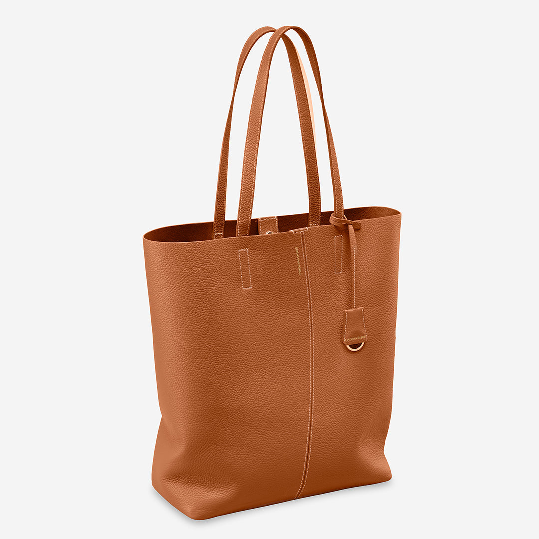 The Tall Soft Tote - Pecan Nude – MAISON de SABRÉ