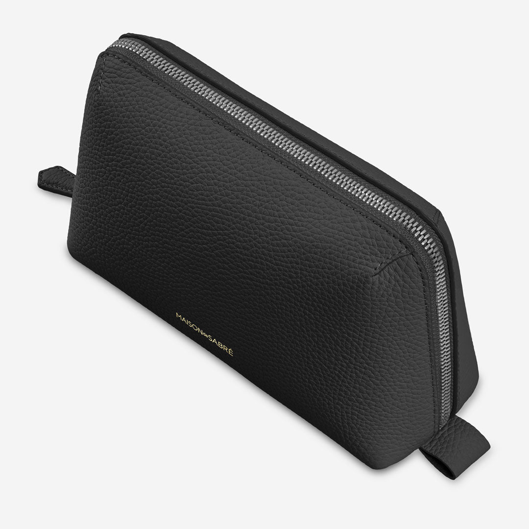 Tech Pouch in Black Caviar | MAISON de SABRÉ