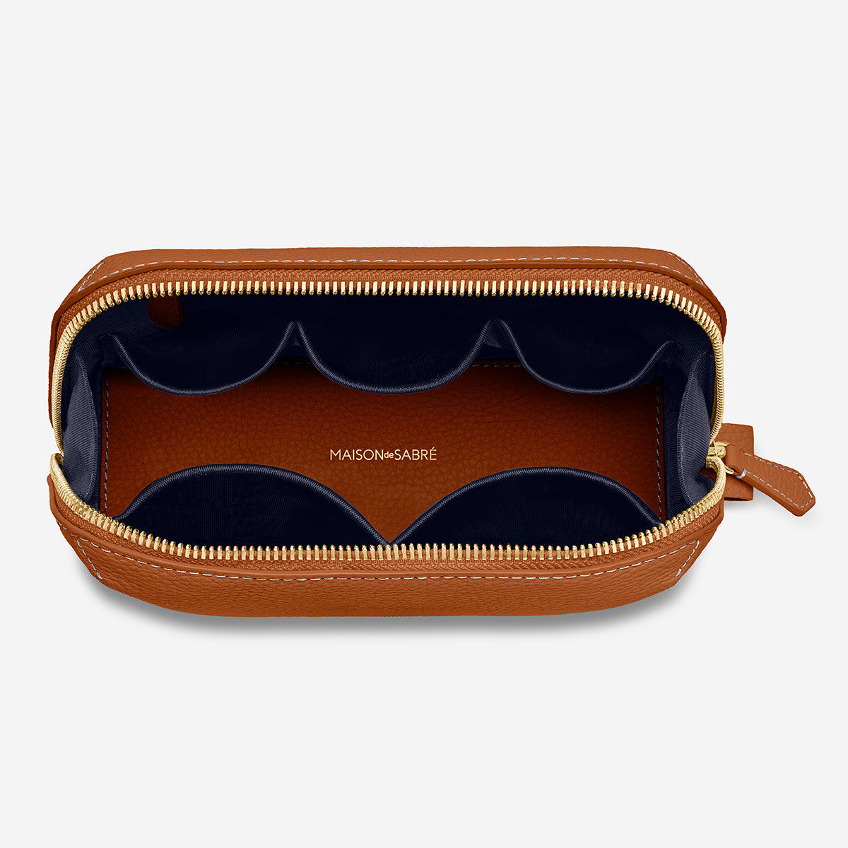 Tech Pouch in Pecan Brown | MAISON de SABRÉ