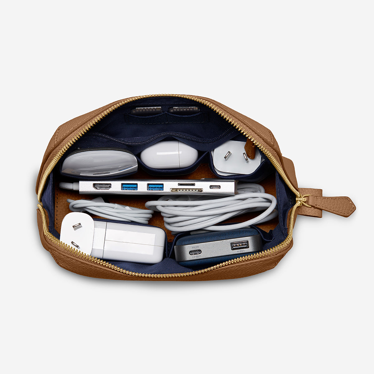 The Tech Pouch - Sandstone Brown