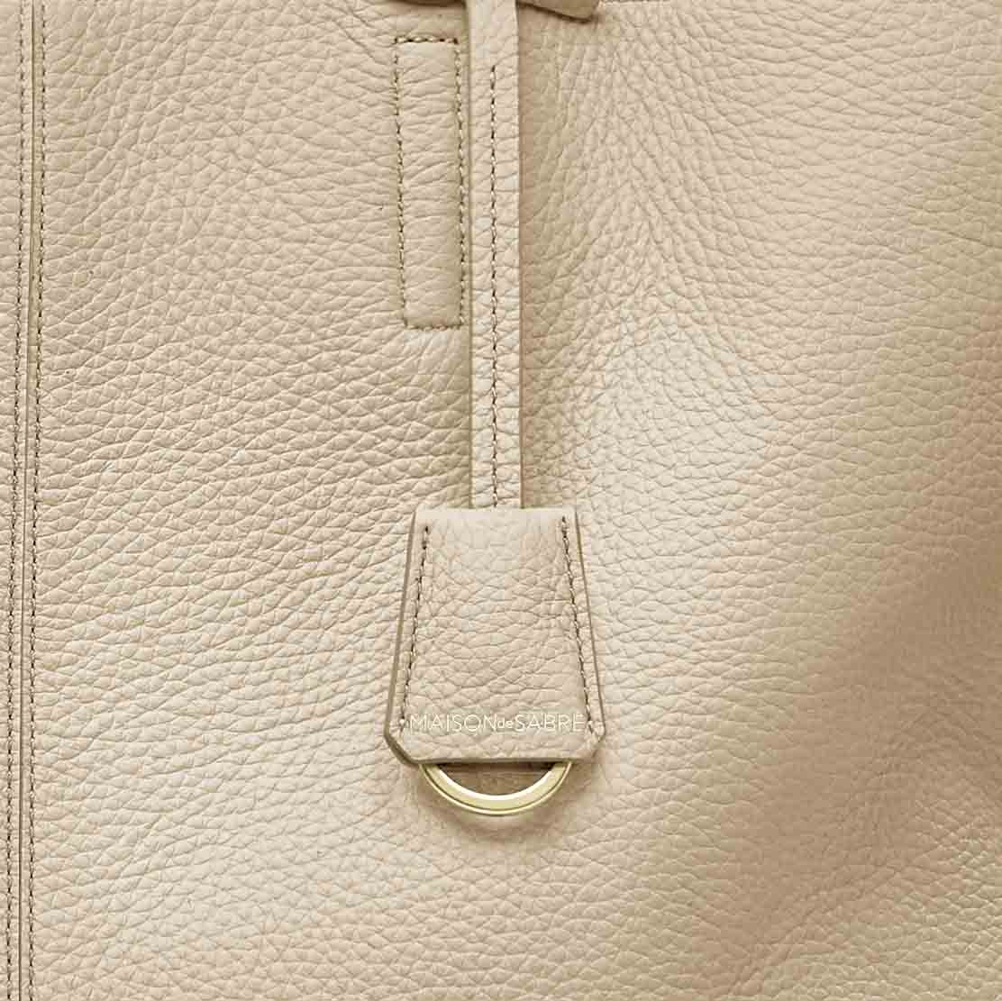 Zipped Soft Tote in Saharan Nude | MAISON de SABRÉ