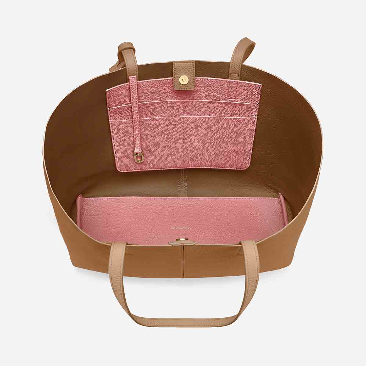 Snap Soft Tote in Sandstone Lily | MAISON de SABRÉ