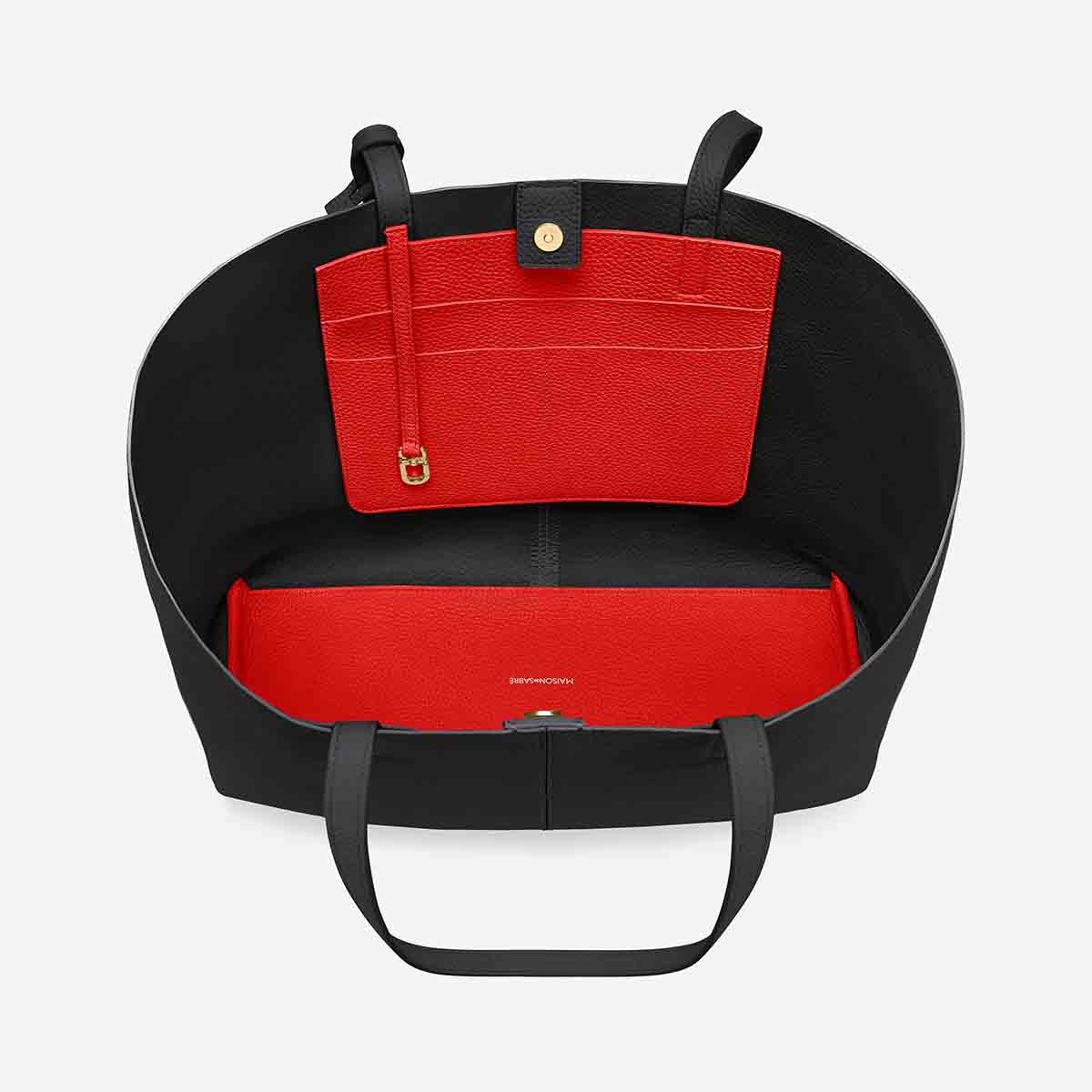 Snap Soft Tote in Rouge Noir | MAISON de SABRÉ