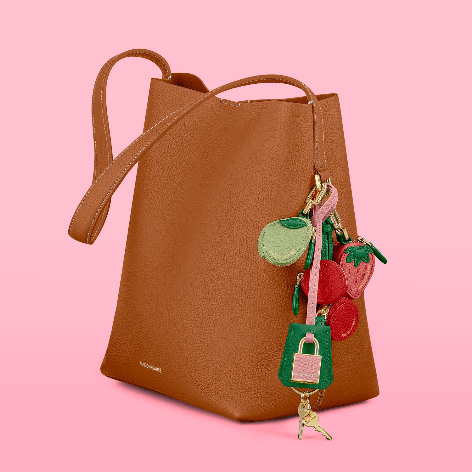The SABRÉMOJI™ Padlock Charm - Manhattan Sandstone – MAISON de SABRÉ