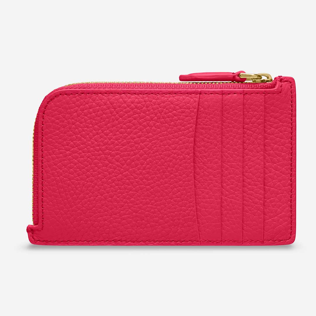 Zip Card Holder in Shibuya Fuchsia | MAISON de SABRÉ