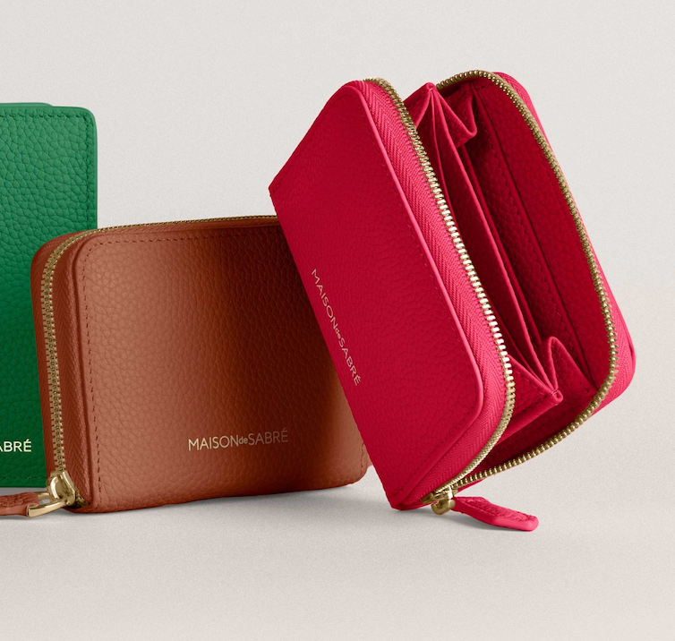 Leather Zip Wallet – MAISON de SABRÉ Leather Zip Wallet – MAISON de SABRÉ