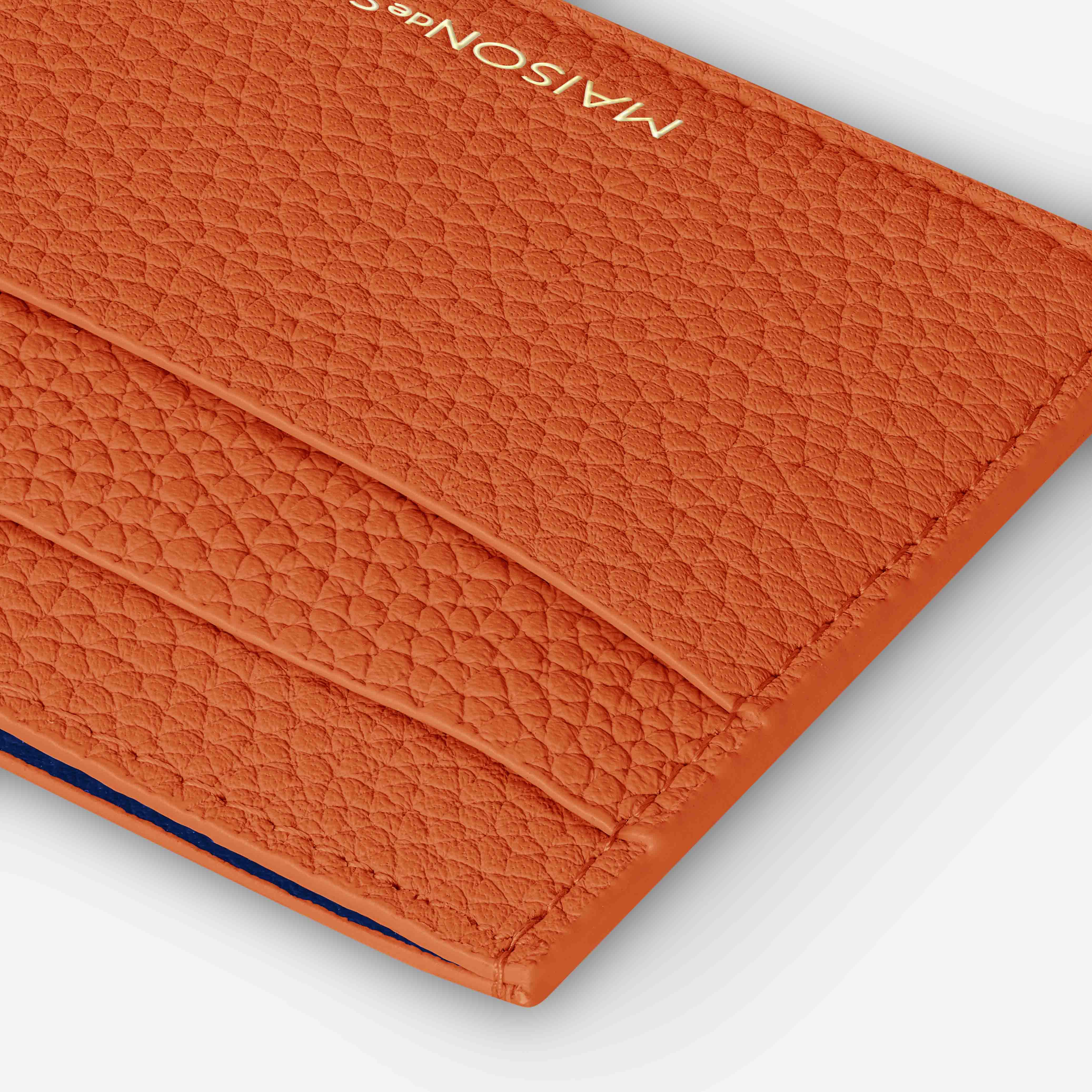 Card Holder in Manhattan Orange | MAISON de SABRÉ