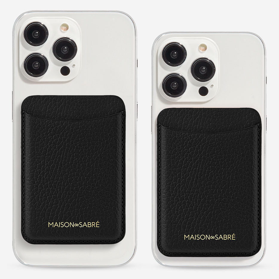 The MagSafe Wallet - Black Caviar – MAISON de SABRÉ