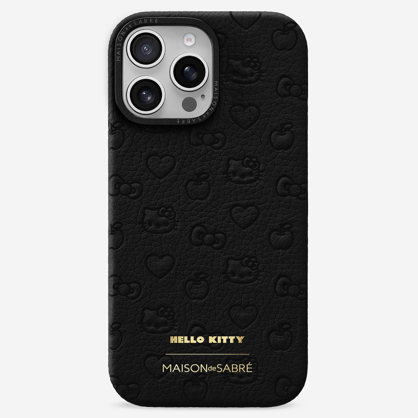 iPhone 16 Pro Max Case - Black Caviar (Hello Kitty)