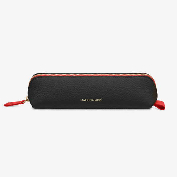 【新品】MAISON de SABRE ケース Pencil Case in Rouge Noir | MAISON de SABRÉ