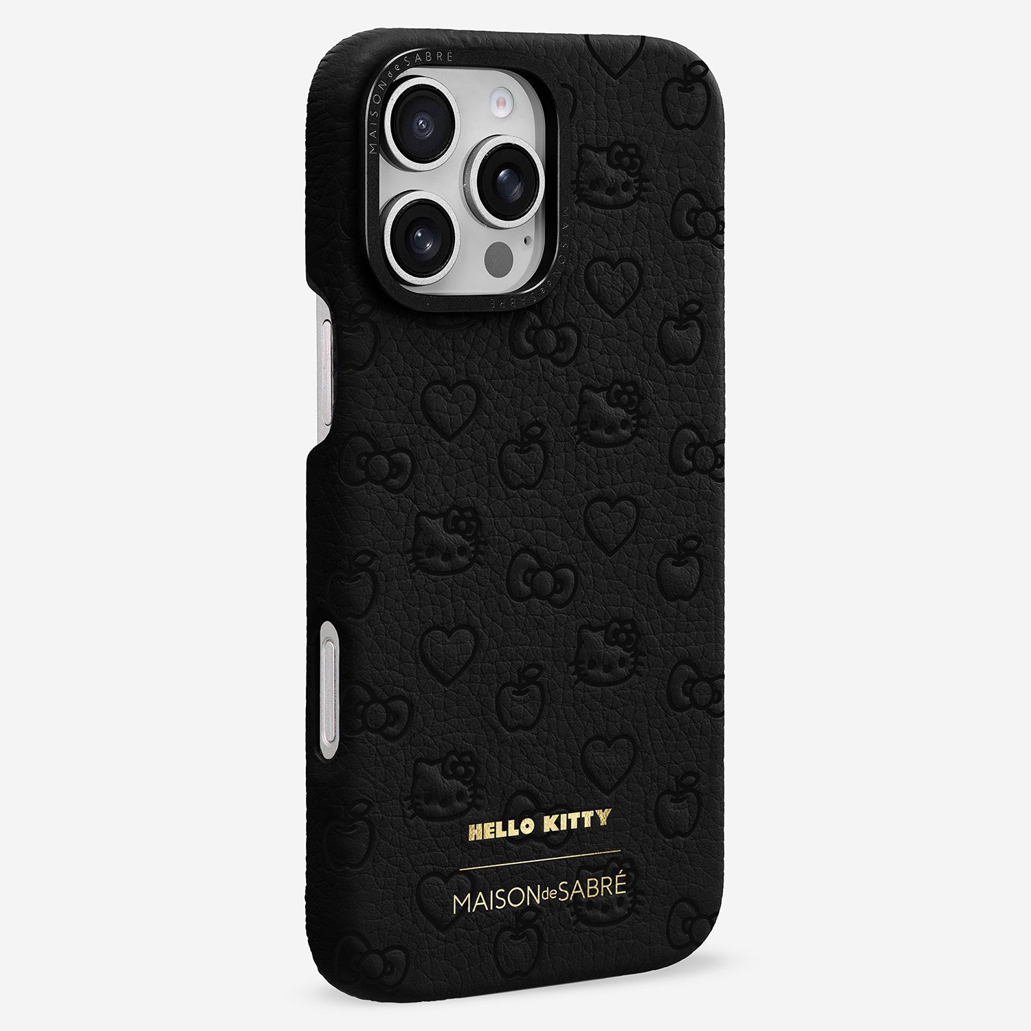 iPhone 16 Pro Case in Black Caviar | Hello Kitty – MAISON de SABRÉ